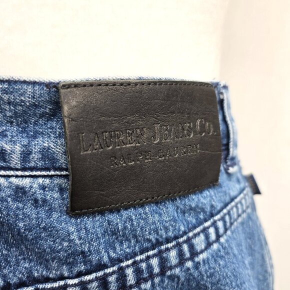 VTG Ralph Lauren Denim Maxi Skirt Raw Pockets Women 8 Boho Festival Western 90s - Picture 9 of 12